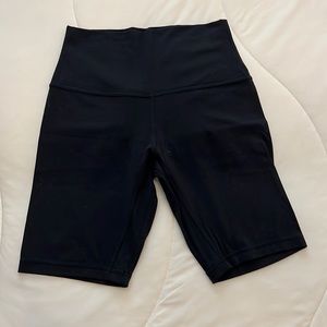 Lululemon black bike shorts, size 4